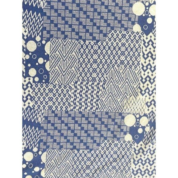 LuLaRoe Irma Tunic Top Blue Beige Geometric XXS‎ - Picture 2 of 5